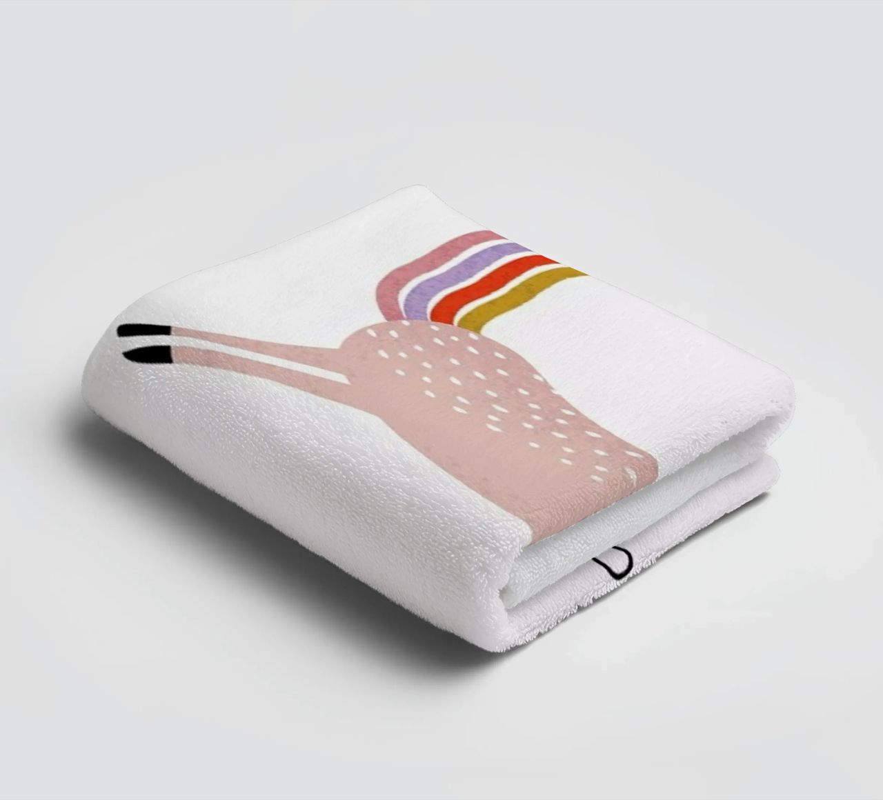 U for Unicorn towel by Little Flourishes