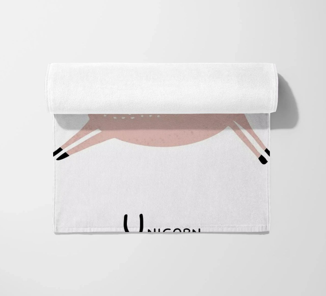U for Unicorn telo mare da Little Flourishes