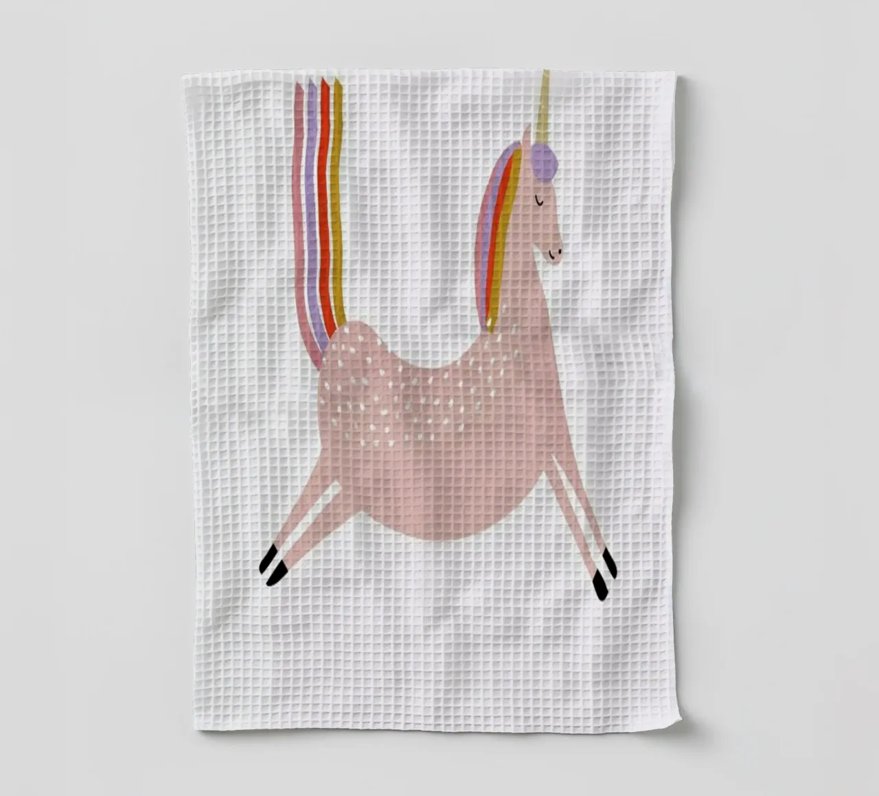 U for Unicorn canovaccio da cucina da Little Flourishes