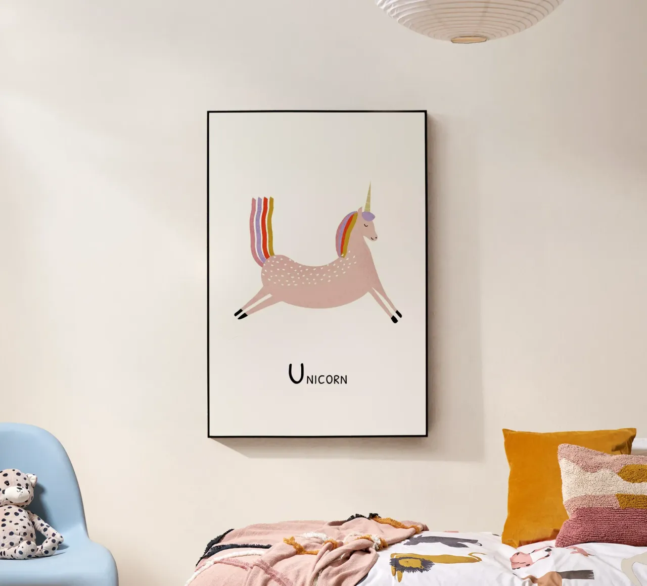 U for Unicorn plexiglass da Little Flourishes