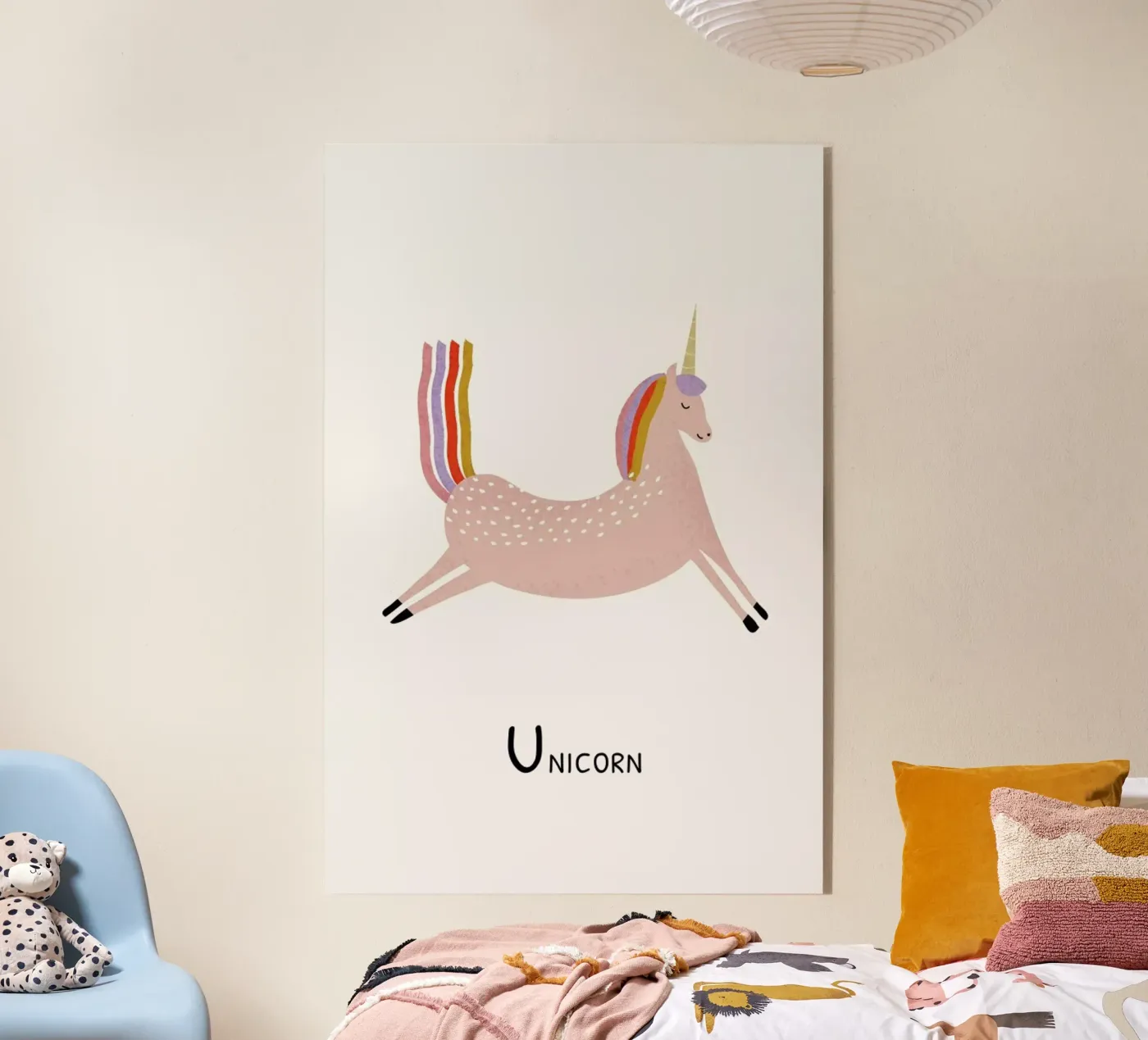 U for Unicorn plexiglass da Little Flourishes