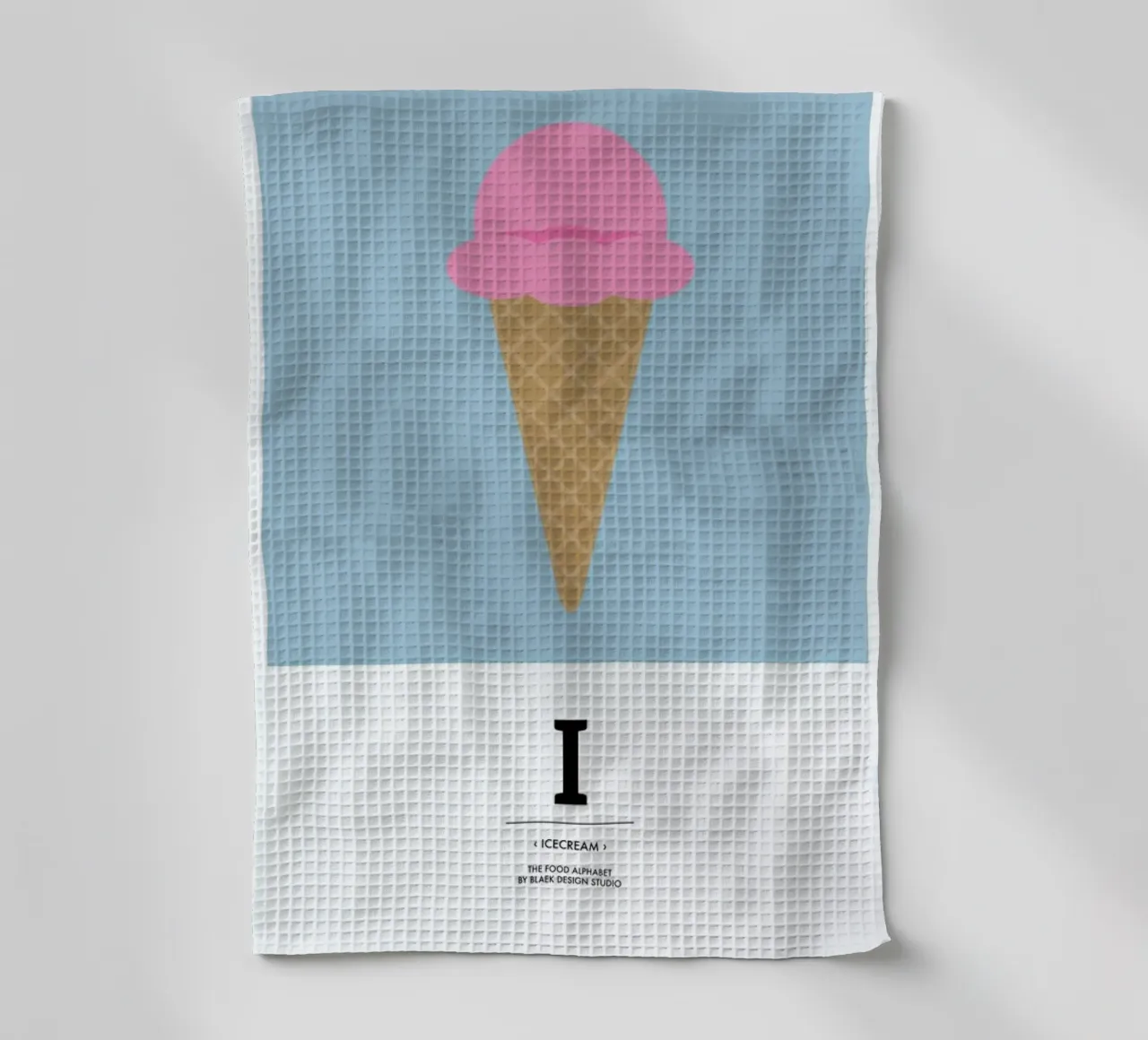 „The Food Alphabet“ - I like Ice Cream canovaccio da cucina da BLAEK Design Studio