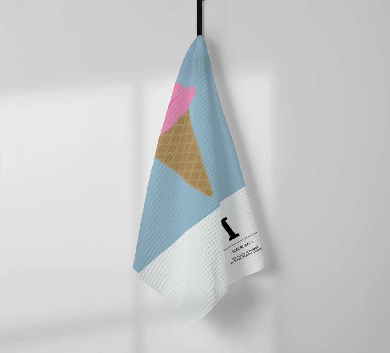 „The Food Alphabet“ - I like Ice Cream canovaccio da cucina da BLAEK Design Studio