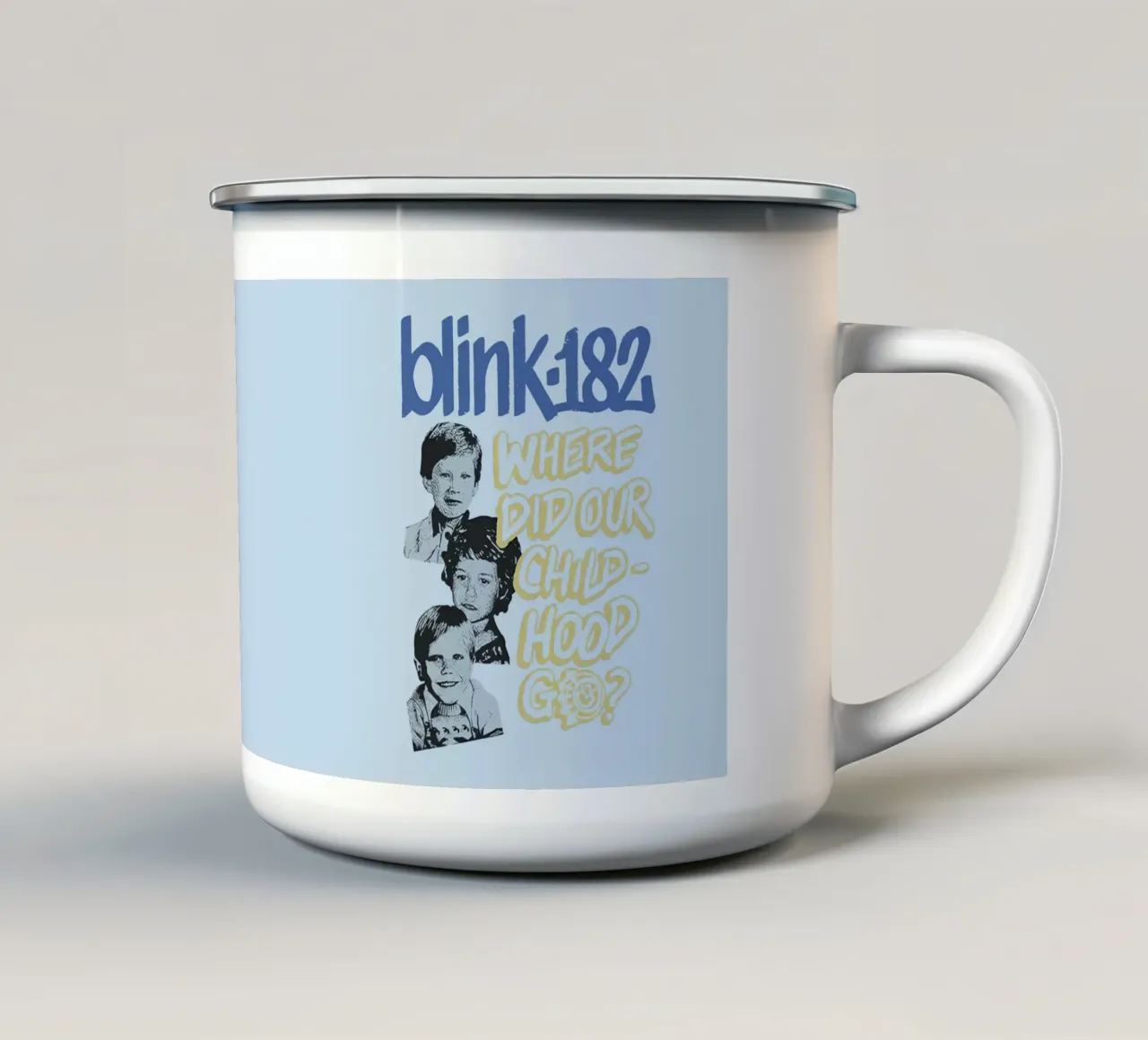 Blink 182 One More Time Part 2 Enfance mug en émail de Curtishop