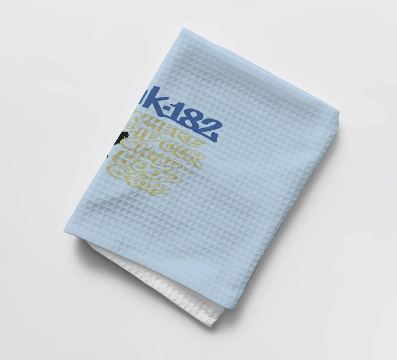 Blink 182 One More Time Part 2 Childhood tea towel by Curtishop