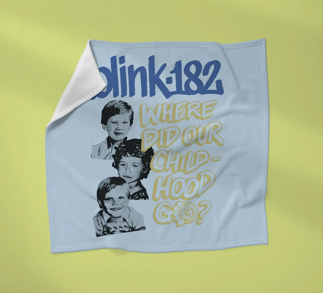 Blink 182 One More Time Part 2 Childhood fleece blanket by Curtishop