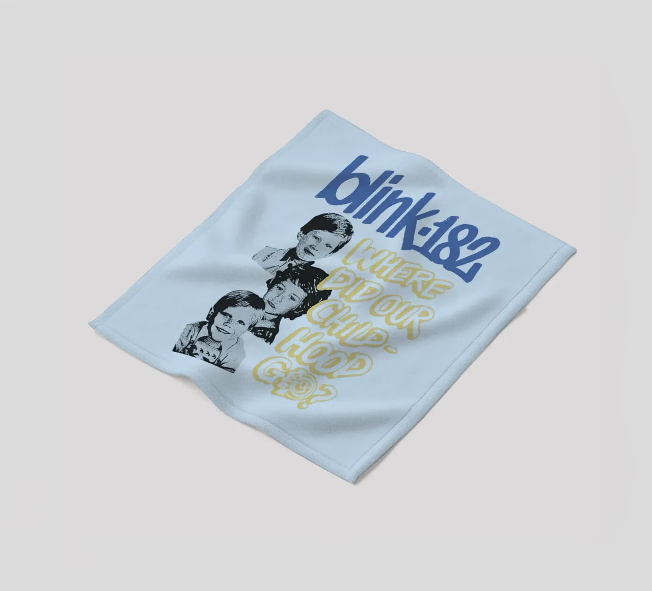 Blink 182 One More Time Part 2 Childhood fleece blanket by Curtishop