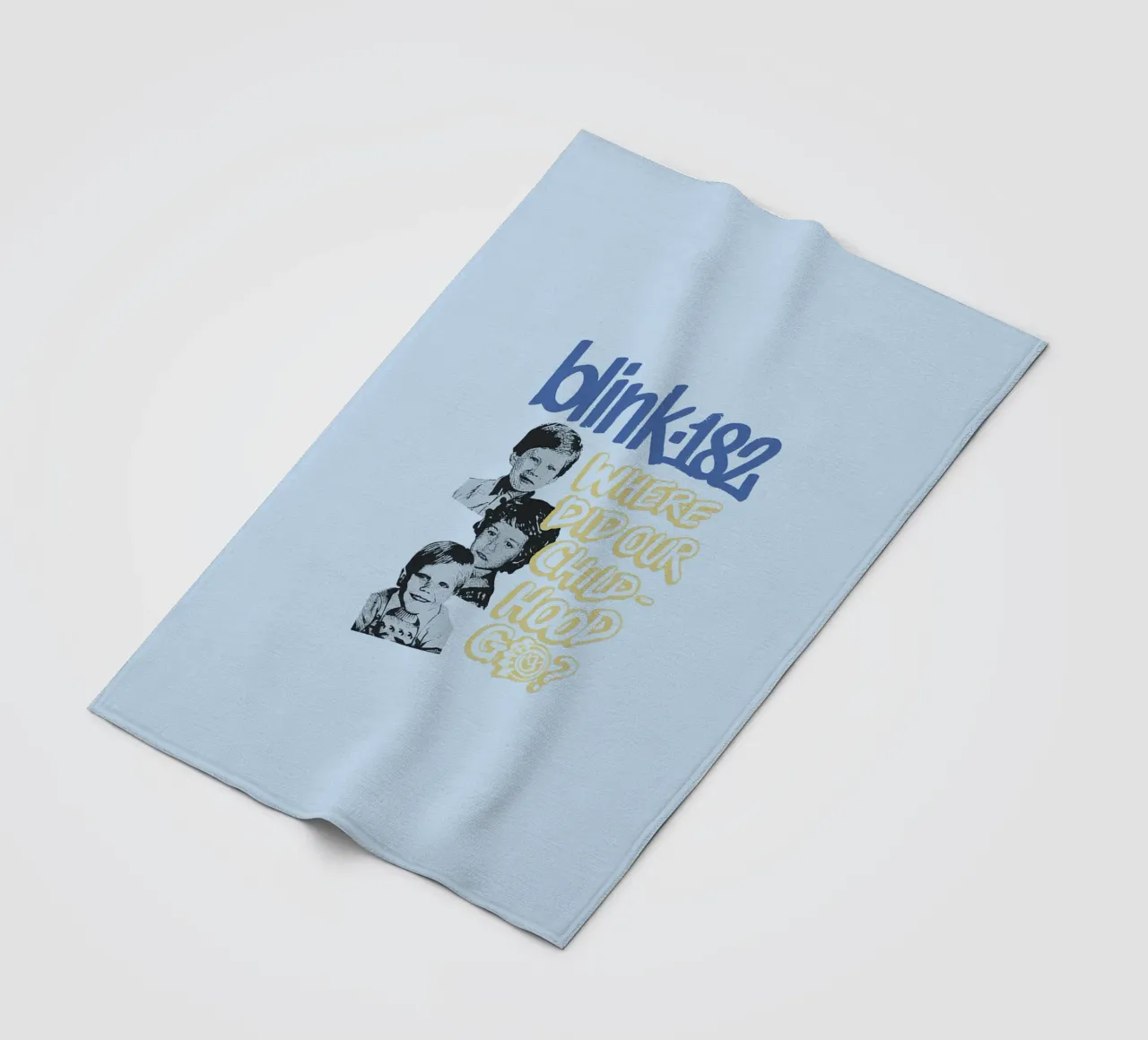 Blink 182 One More Time Part 2 Childhood fleece blanket by Curtishop