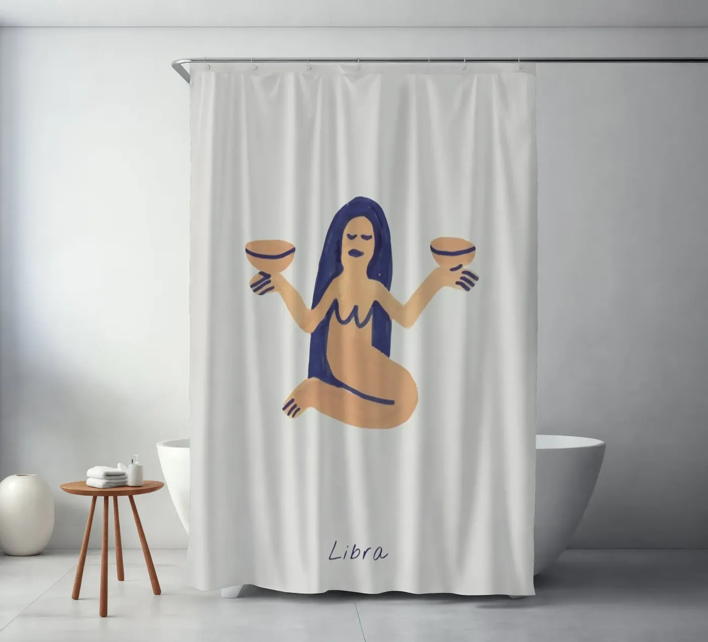 Libra Duschvorhang von Little Flourishes