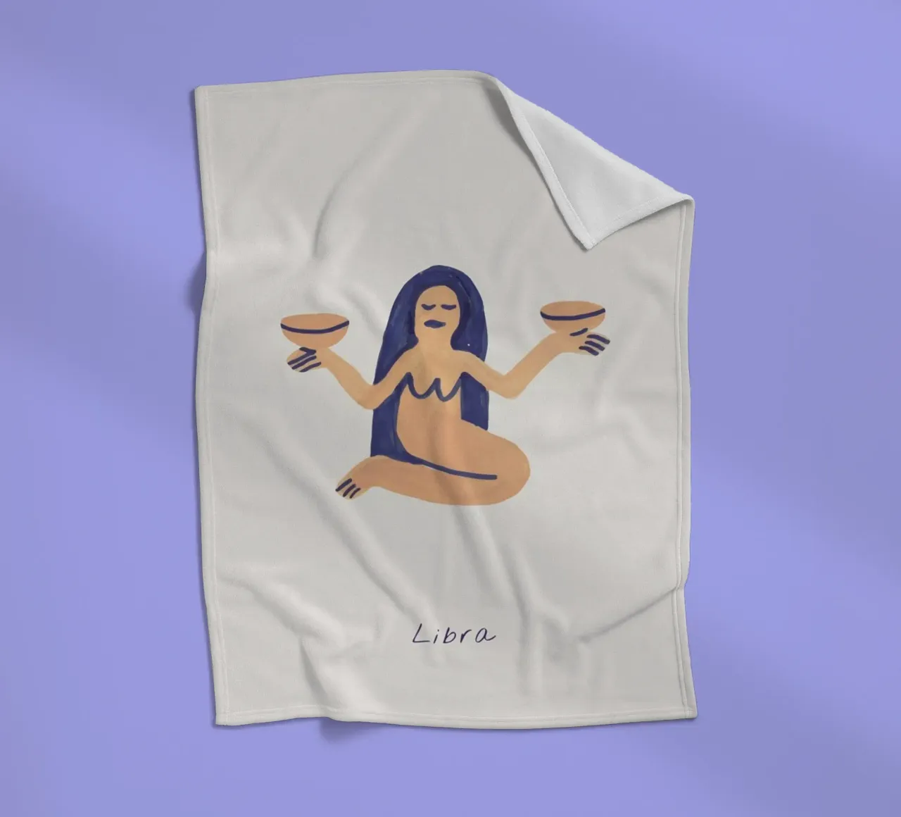 Libra Fleecedecke von Little Flourishes