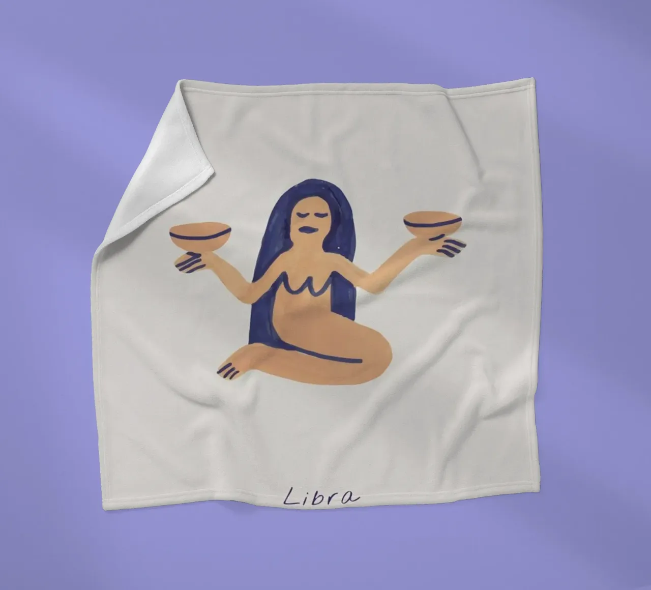 Libra Fleecedecke von Little Flourishes
