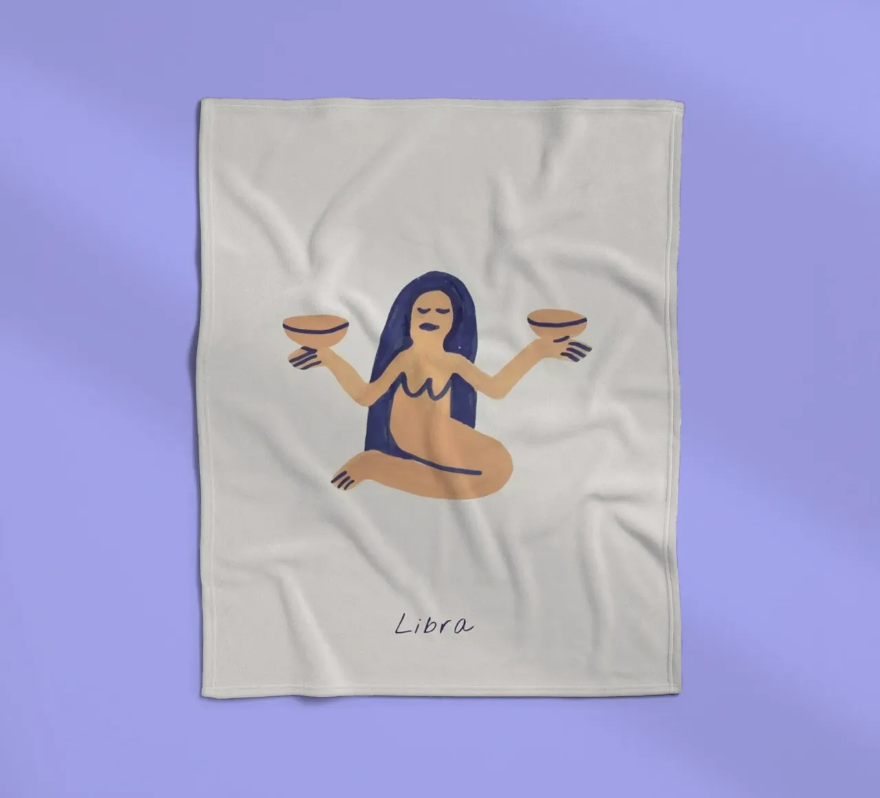 Libra Fleecedecke von Little Flourishes