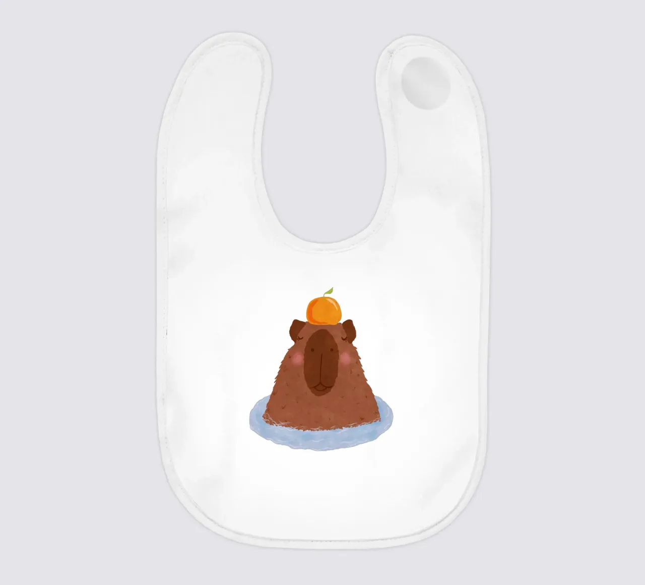 Capibara con arancia bavaglino da Illustration Raissa Oltmanns