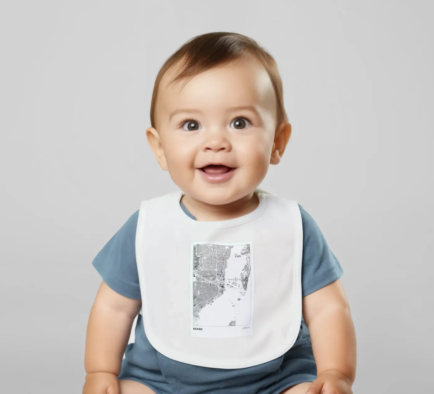 Miami Babylätzchen von The Cartography Collection