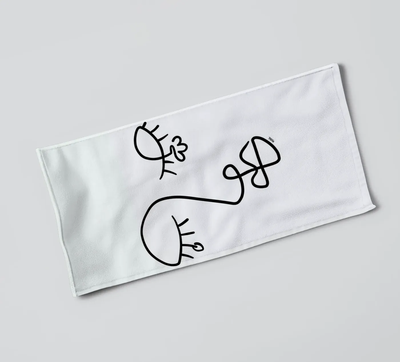 Flora badhanddoek van Ninhol