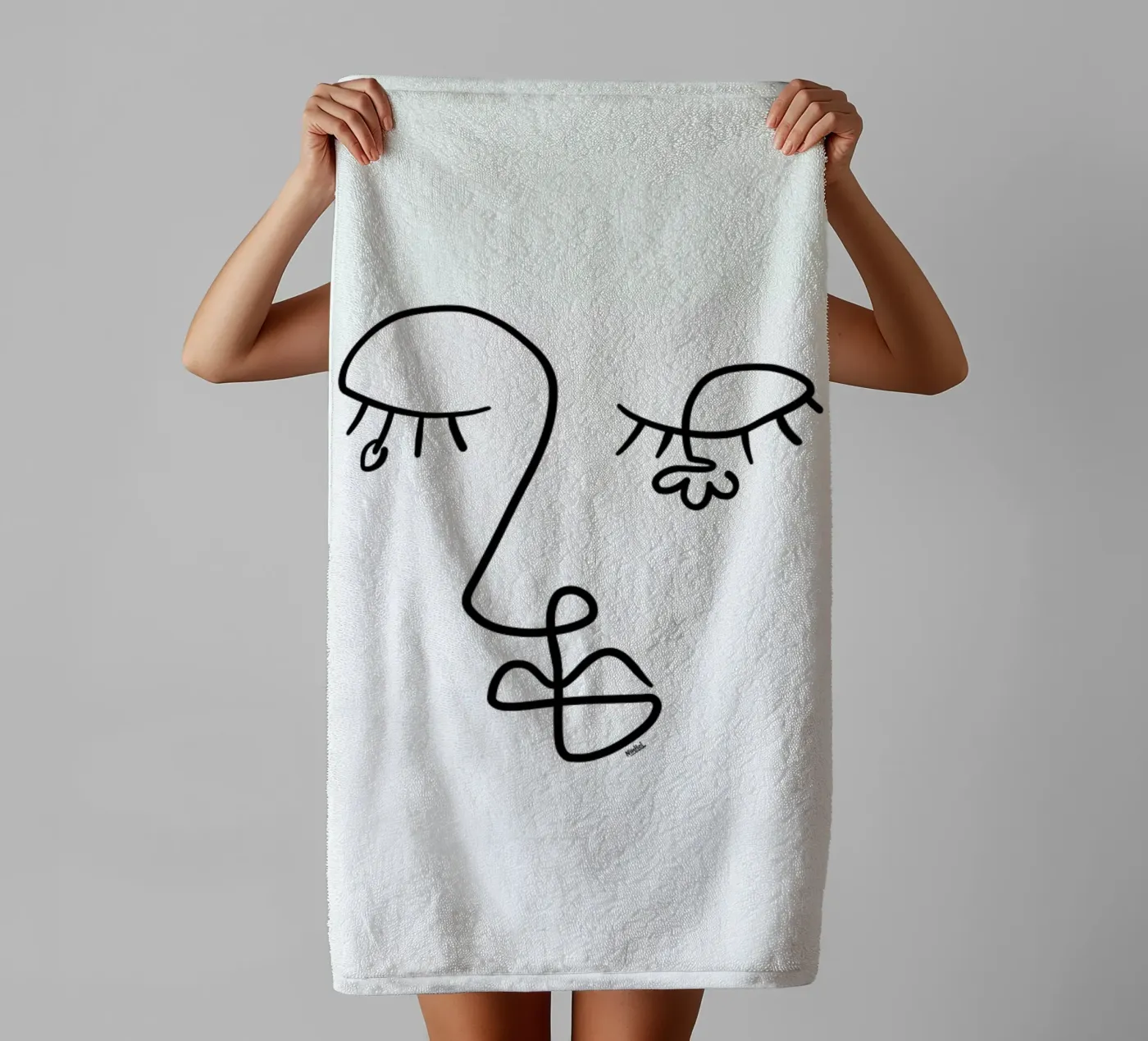 Flora badhanddoek van Ninhol
