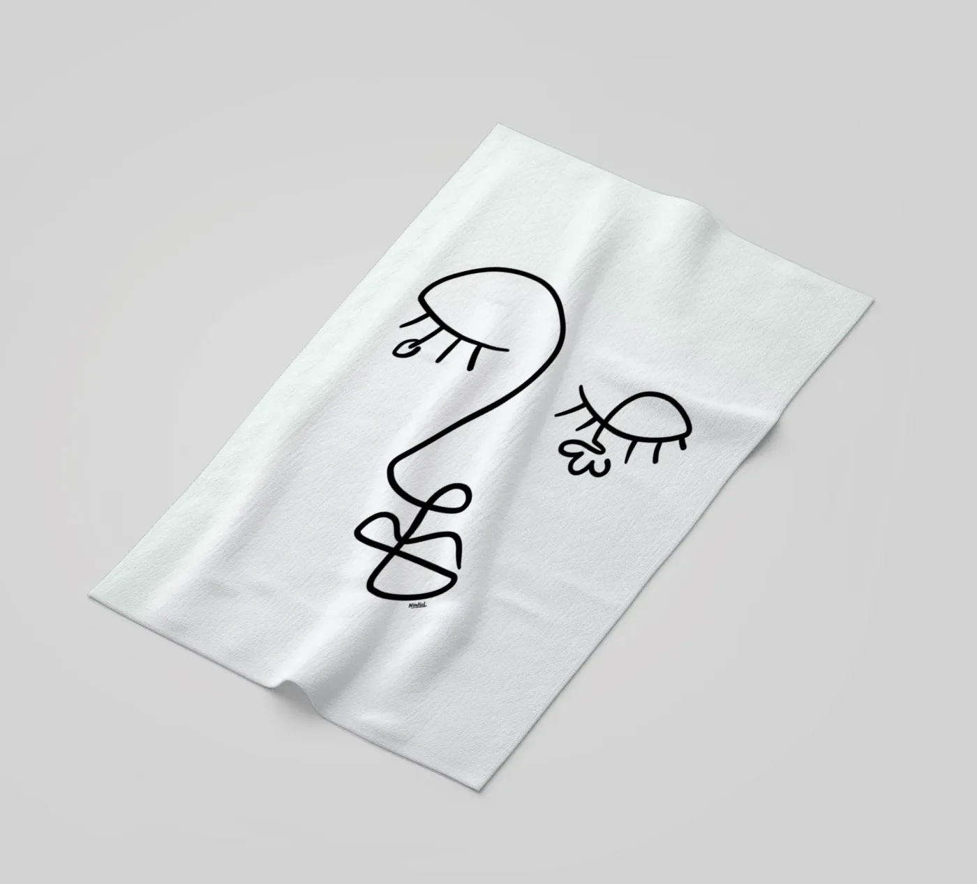 Flora strandhanddoek van Ninhol