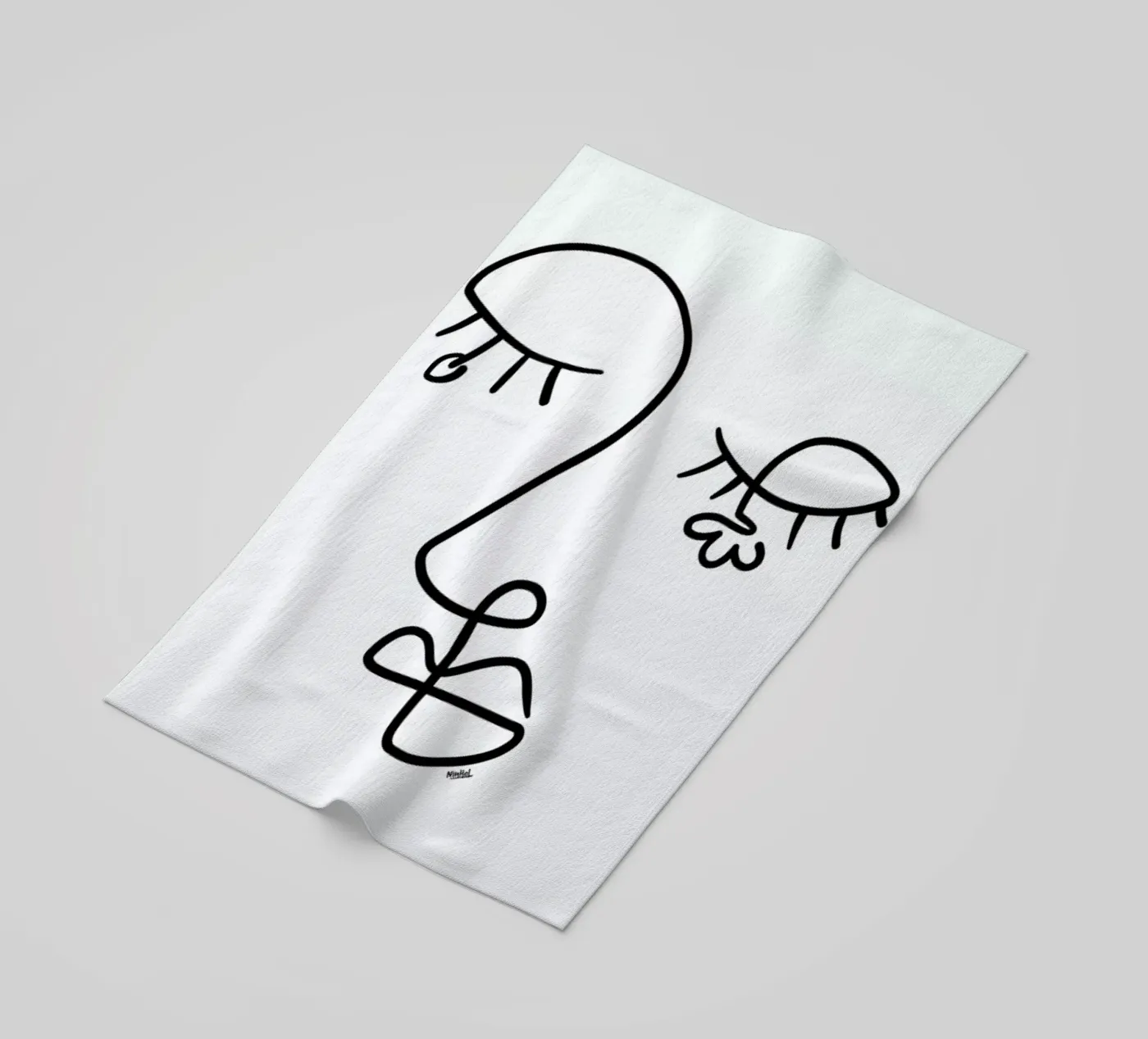 Flora strandhanddoek van Ninhol