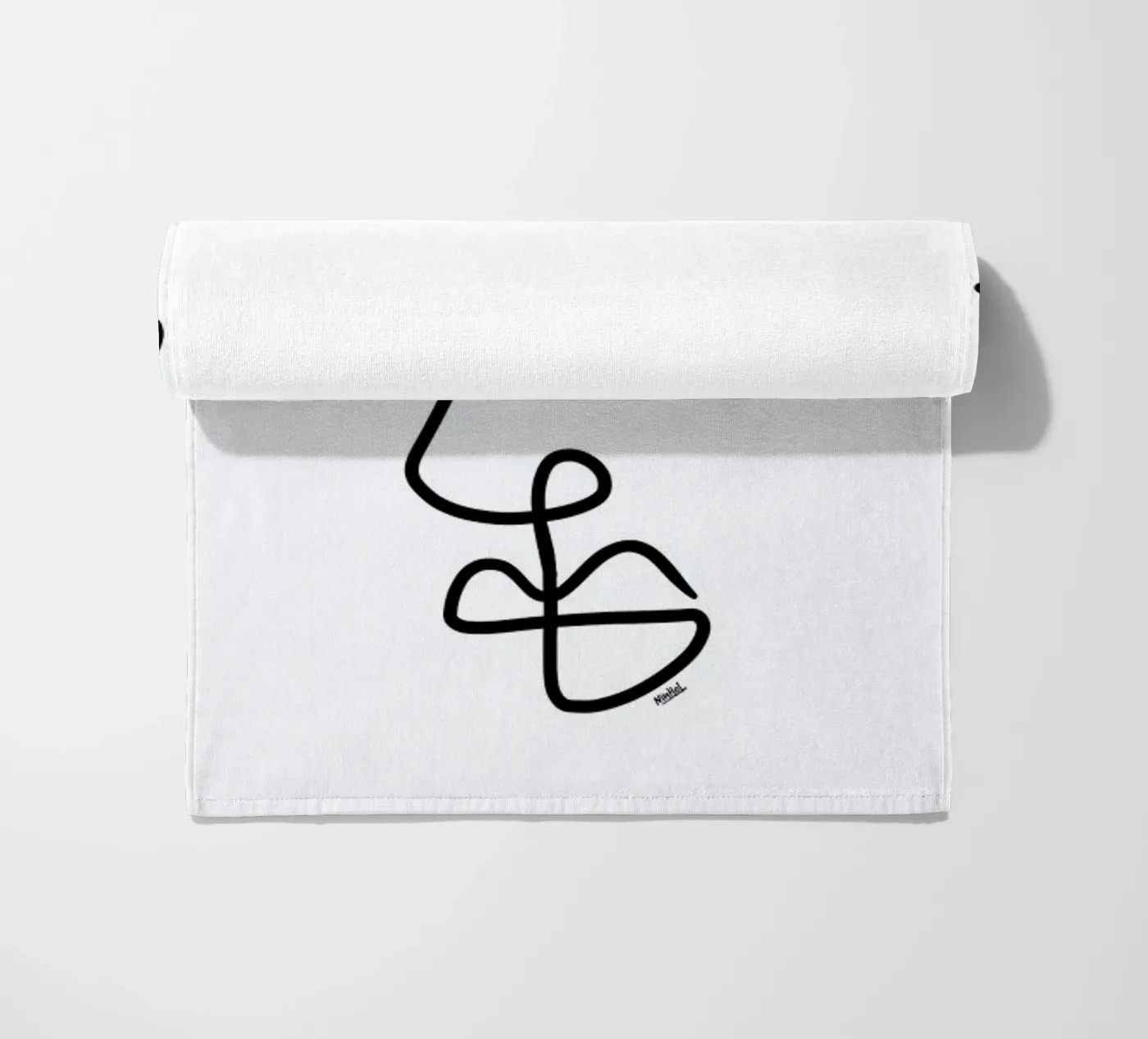 Flora strandhanddoek van Ninhol