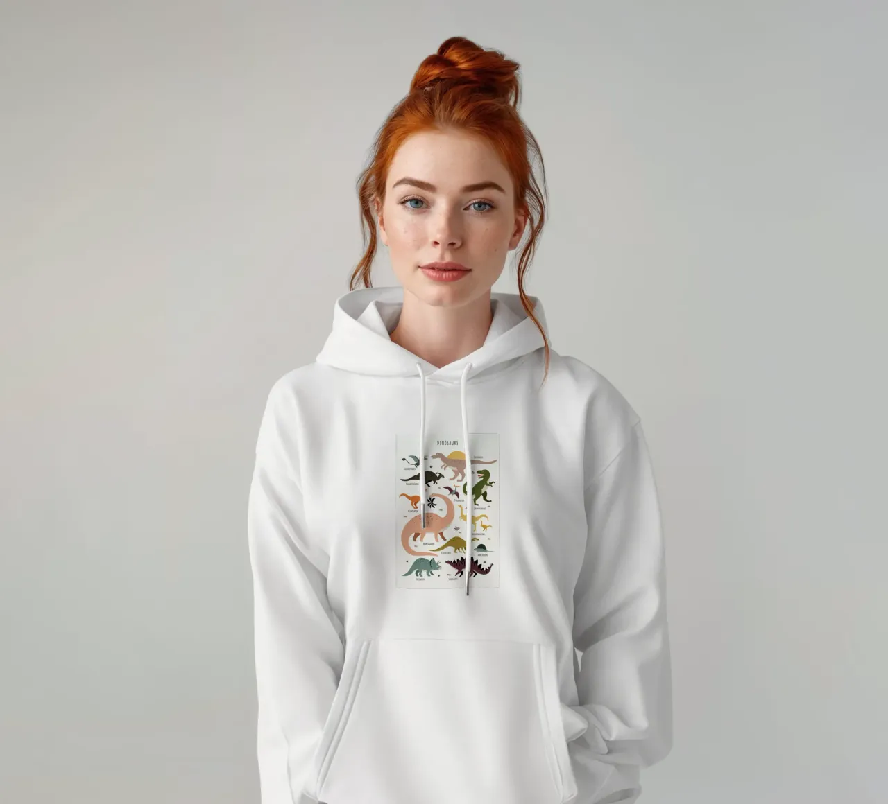 Dinosaur Friends hoodie by Little Flourishes