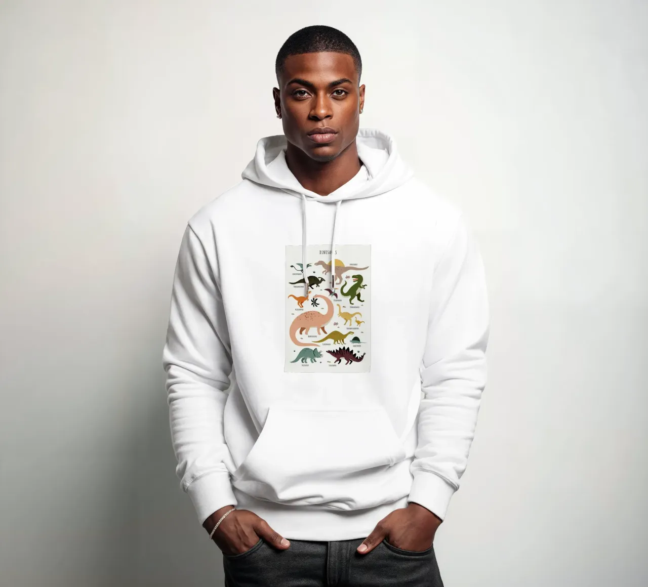 Dinosaur Friends hoodie by Little Flourishes