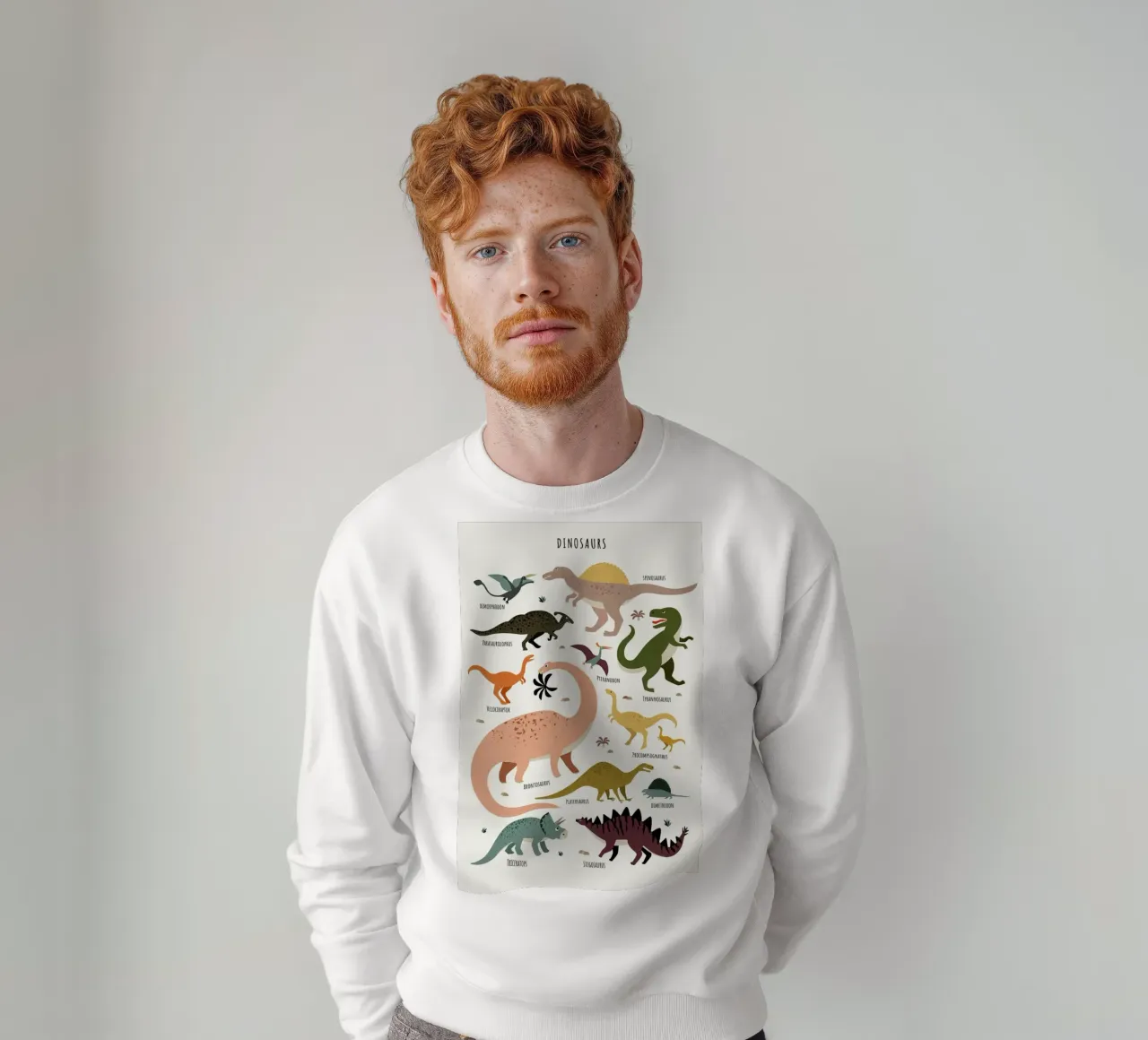 Dinosaur Friends felpa da Little Flourishes