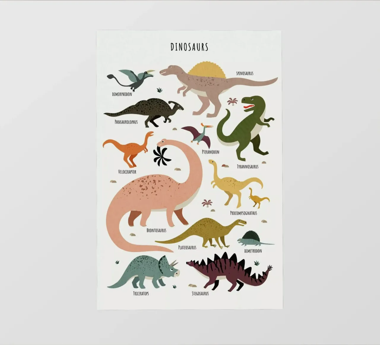 Dinosaur Friends pvc cover by Little Flourishes