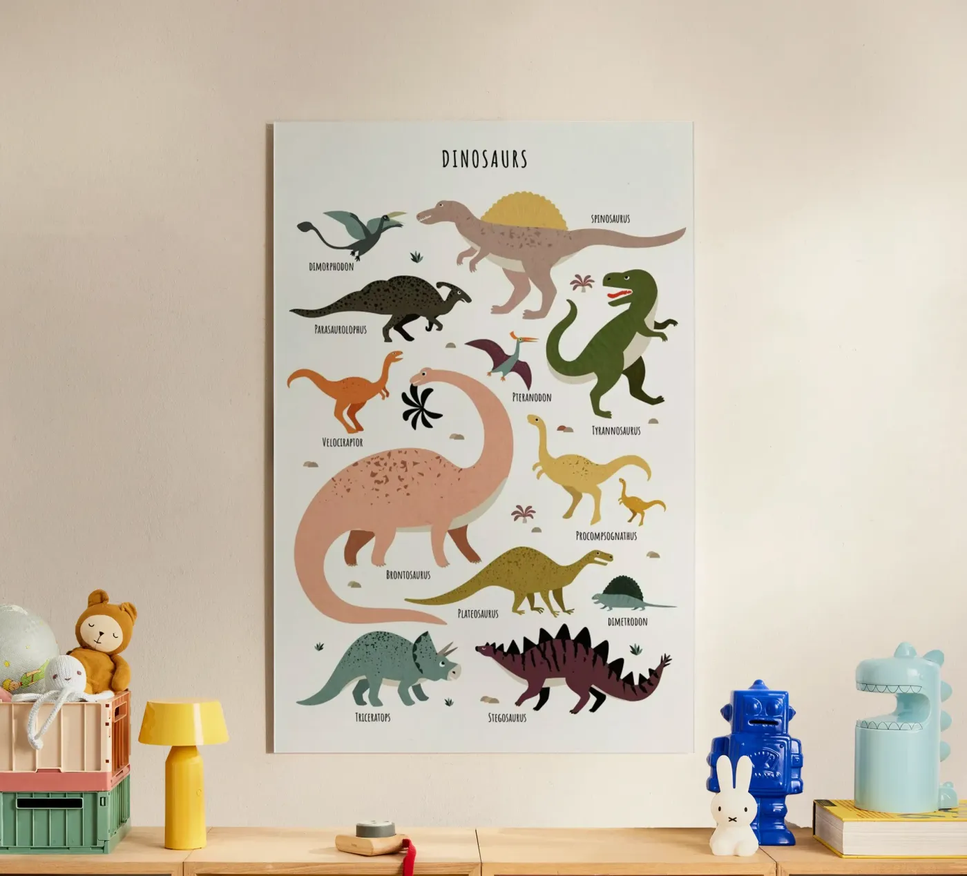 Dinosaur Friends plexiglass da Little Flourishes