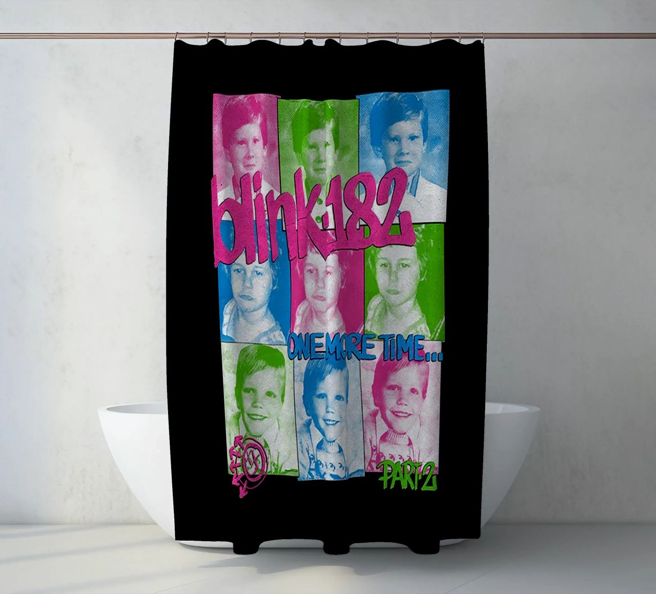 Blink 182 One More Time Part 2 Youth tenda da doccia da Curtishop