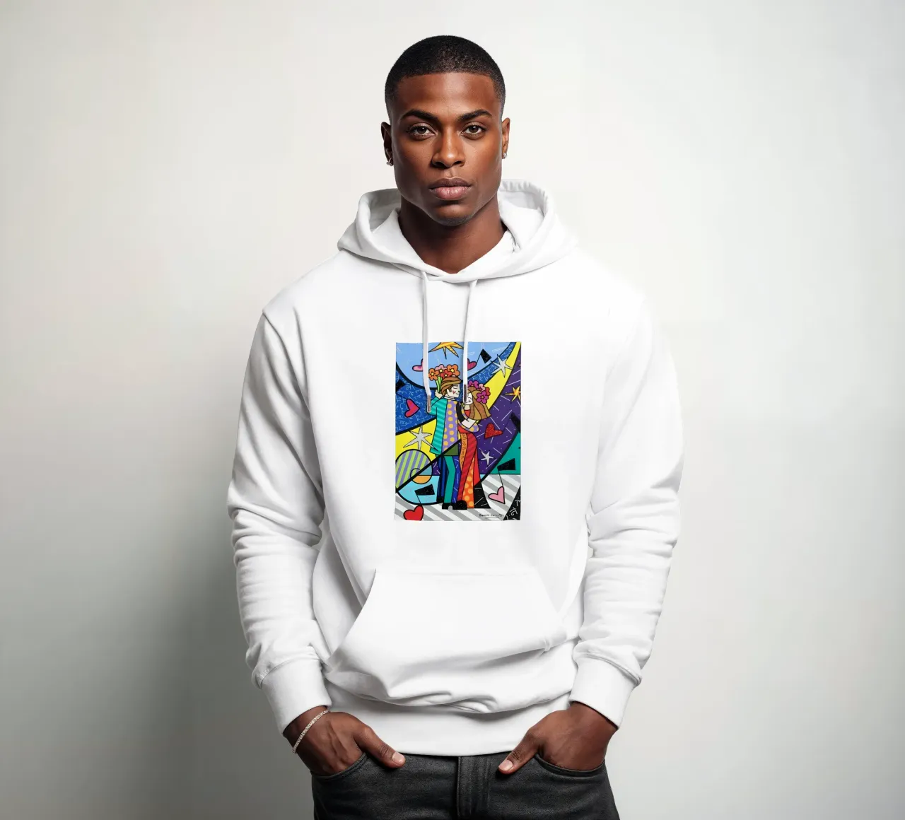 Con amore Britto felpa con cappuccio da Perdana shop