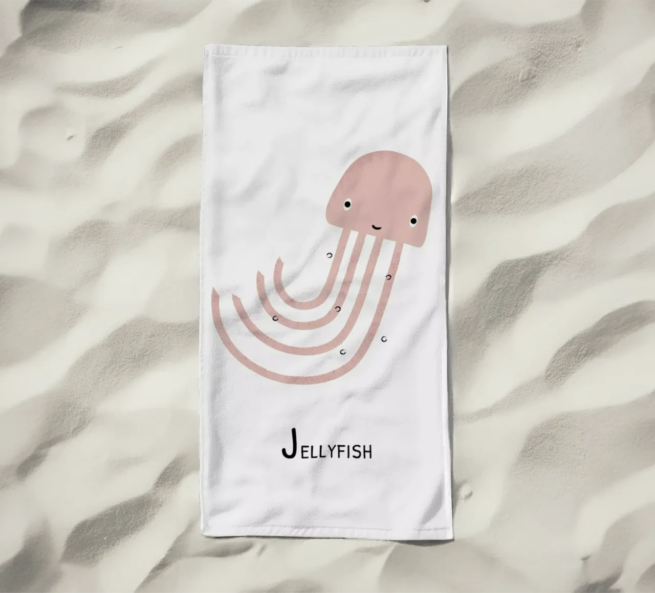 J for Jellyfish telo mare da Little Flourishes