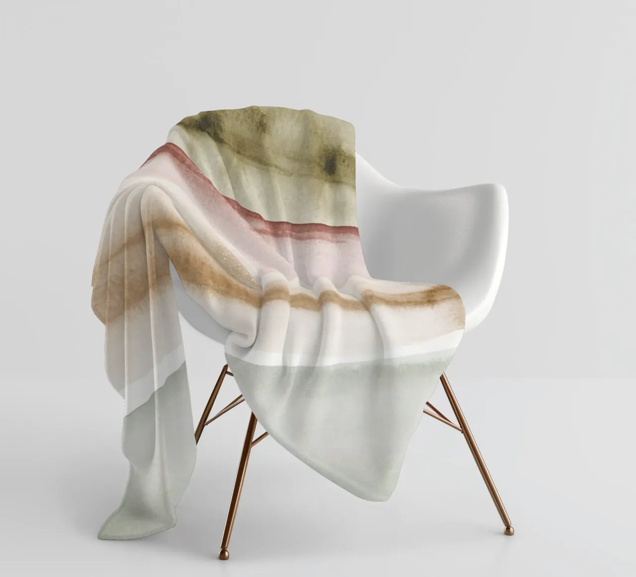 Pennellate di acquerello 2 coperta in pile da NouveauPrints