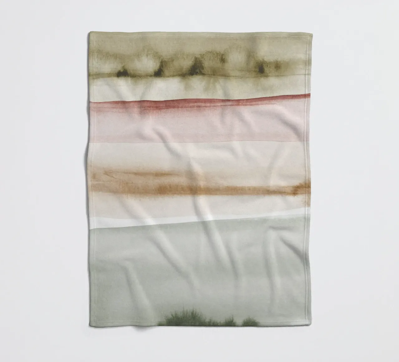 Pennellate di acquerello 2 coperta in pile da NouveauPrints