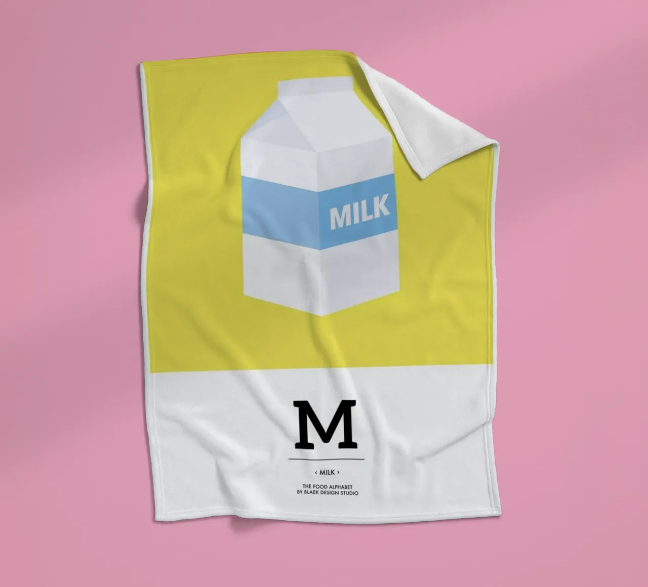 „The Food Alphabet“ - M like Milk coperta in pile da BLAEK Design Studio