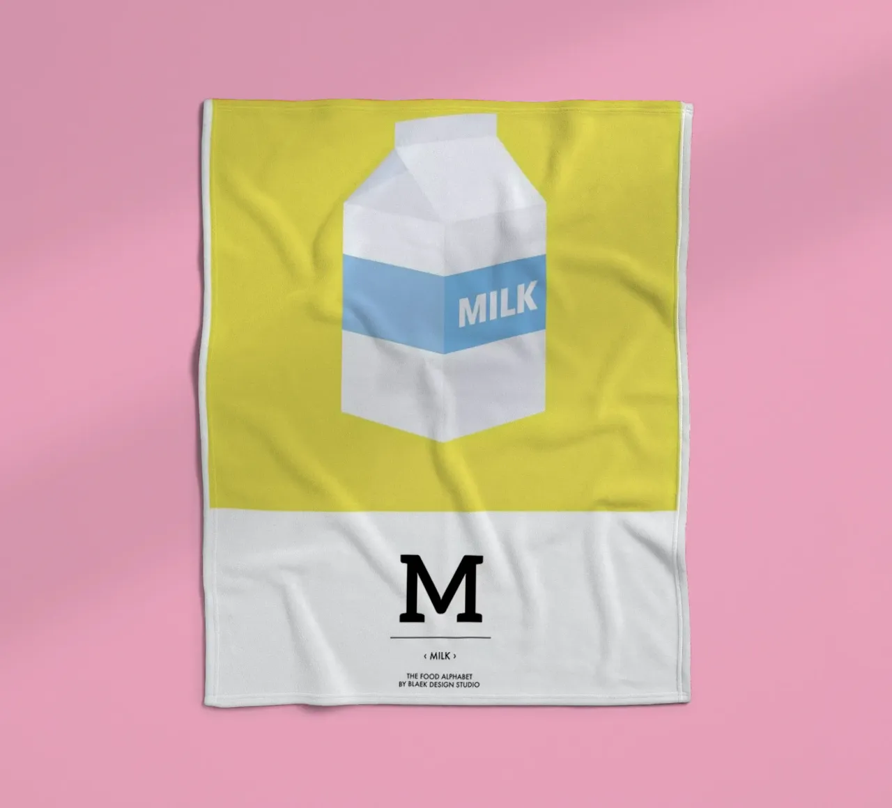 „The Food Alphabet“ - M like Milk coperta in pile da BLAEK Design Studio