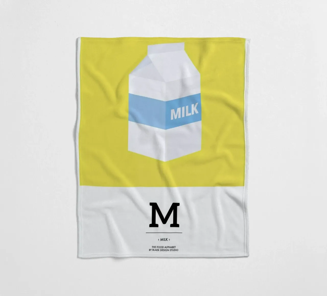 „The Food Alphabet“ - M like Milk coperta in pile da BLAEK Design Studio