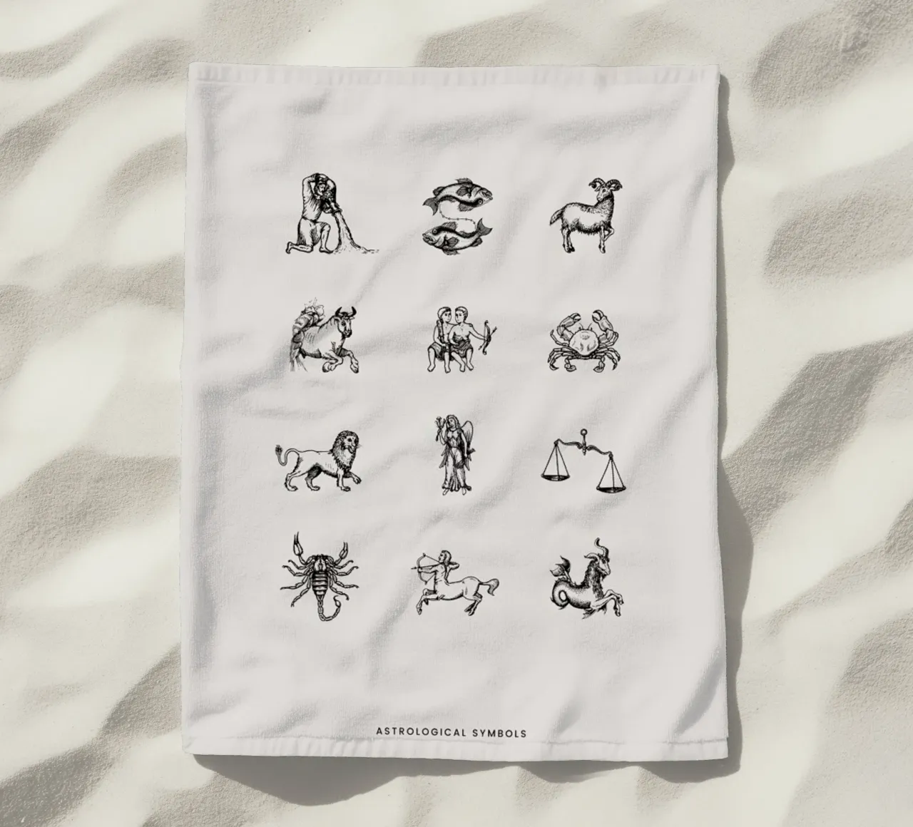 Astrological Symbols telo mare da Flora & Fauna