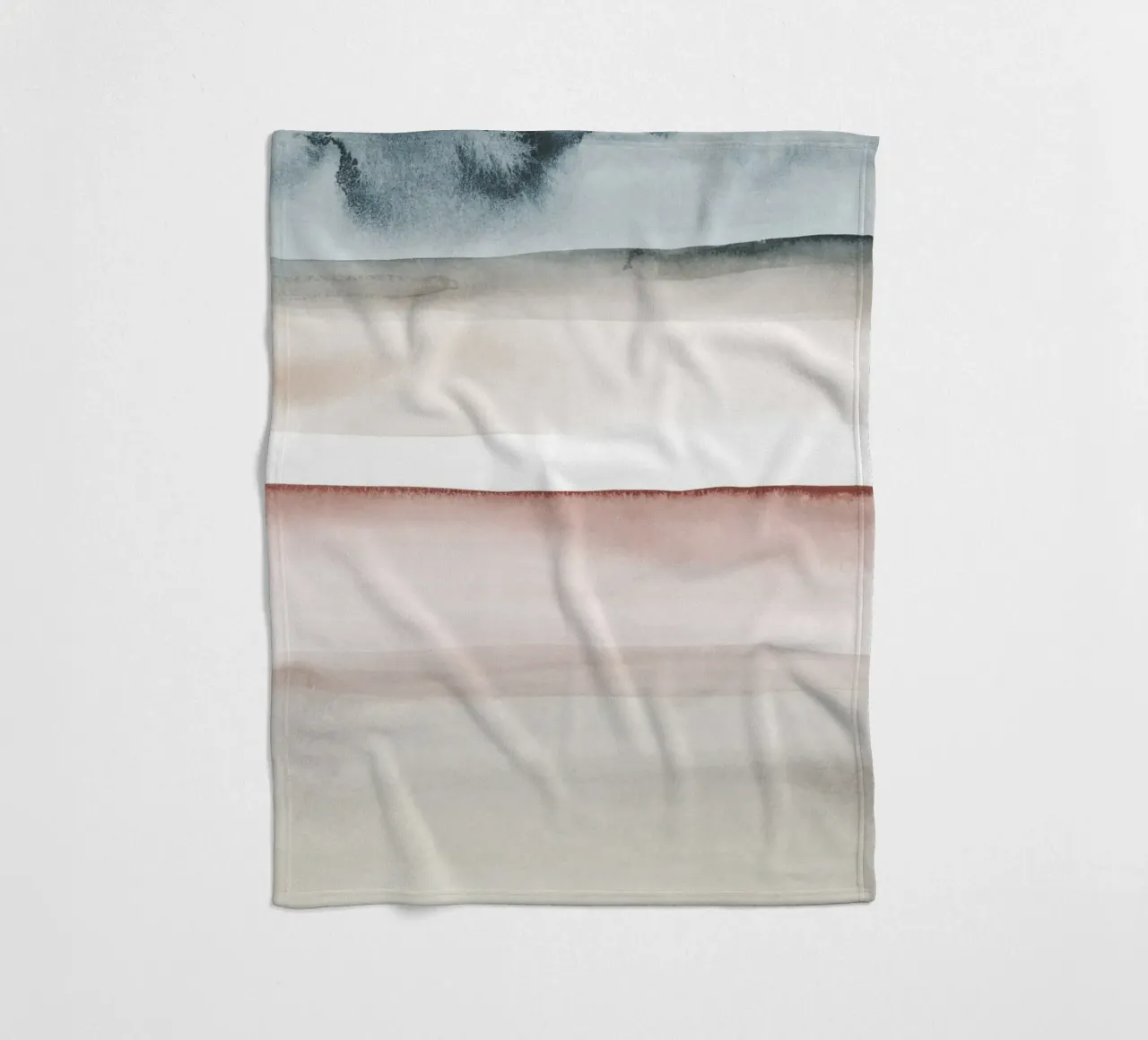Pennellate di acquerello 3 coperta in pile da NouveauPrints