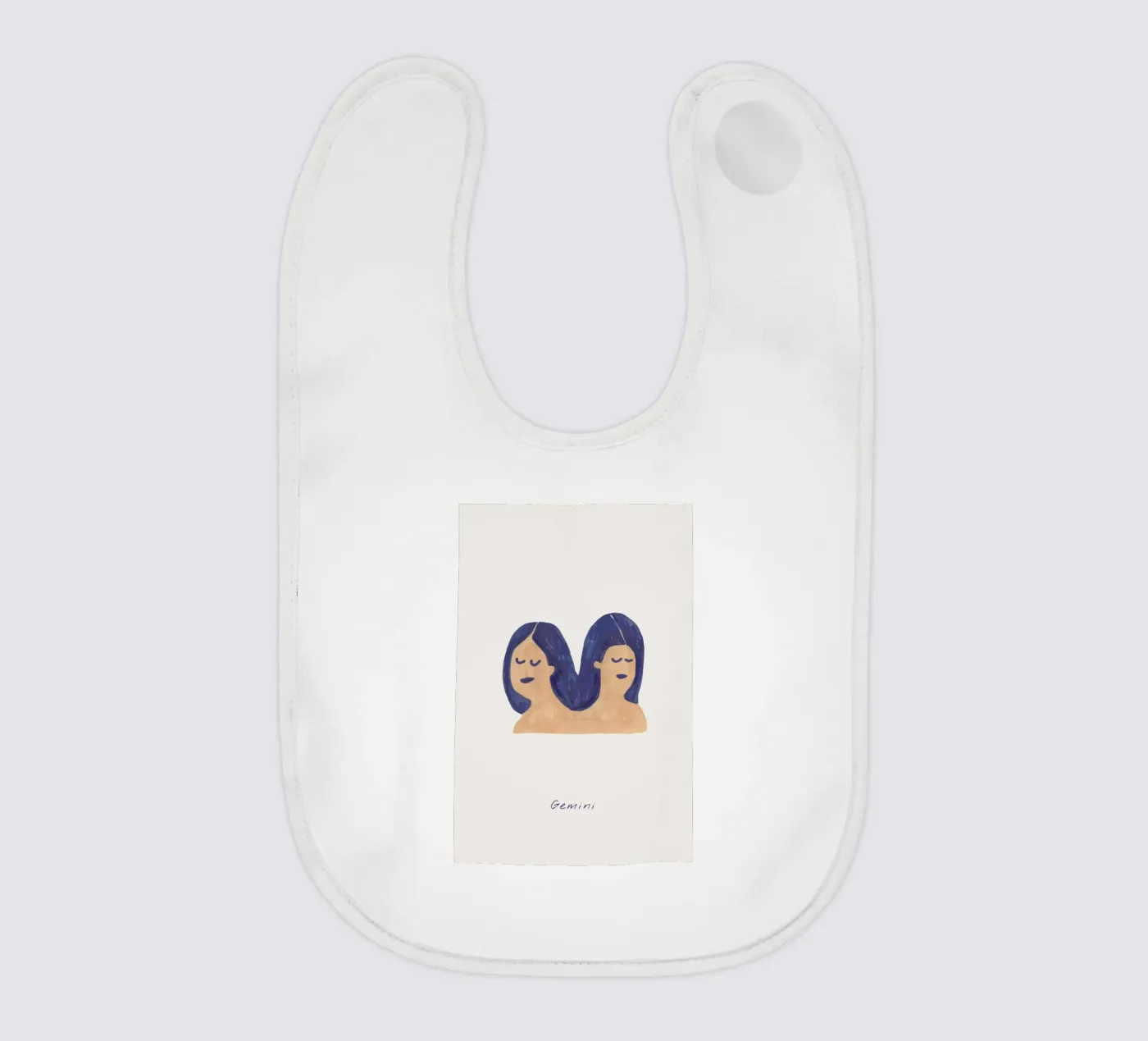 Gemini baby slabbetje van Little Flourishes