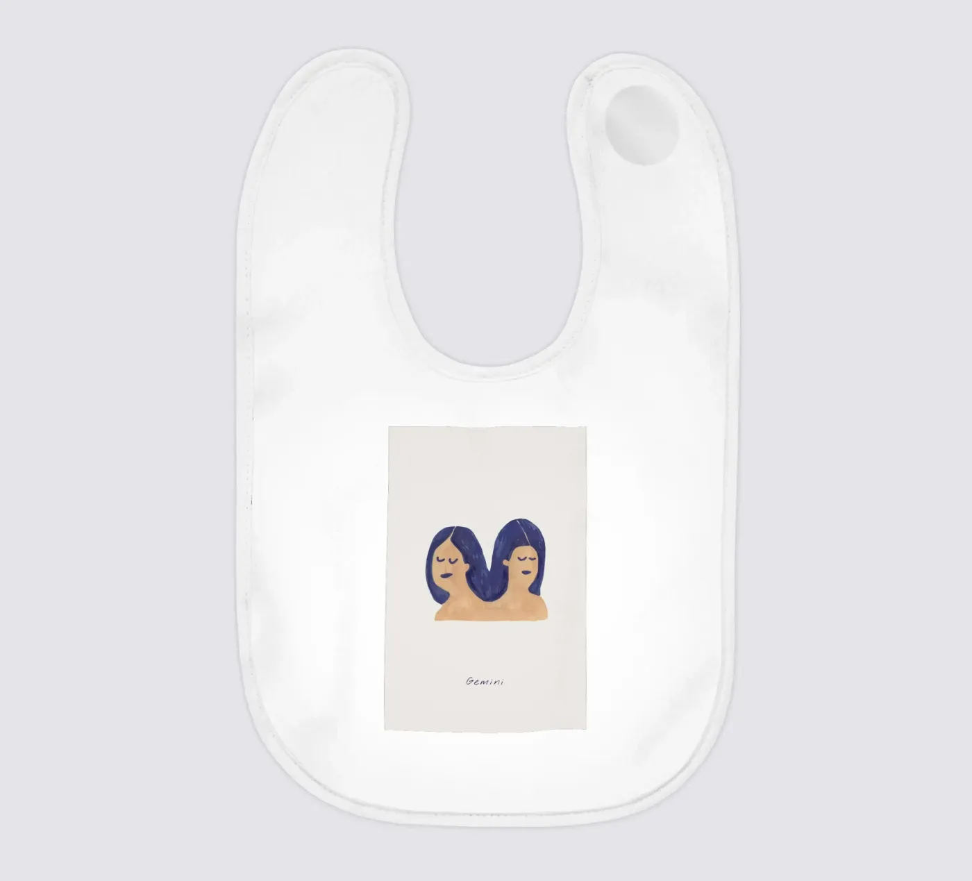 Gemini baby slabbetje van Little Flourishes