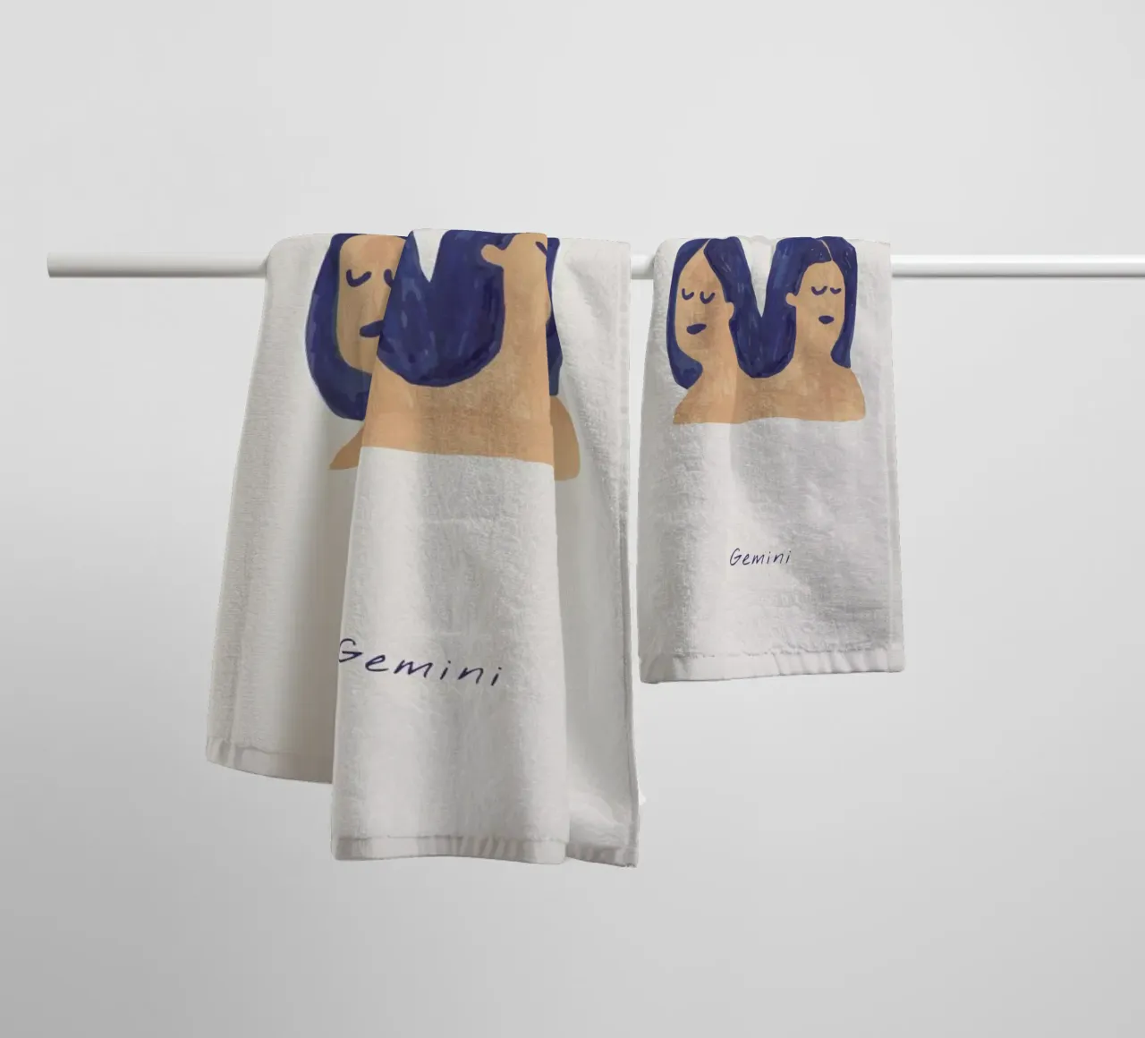 Gemini asciugamano da bagno da Little Flourishes