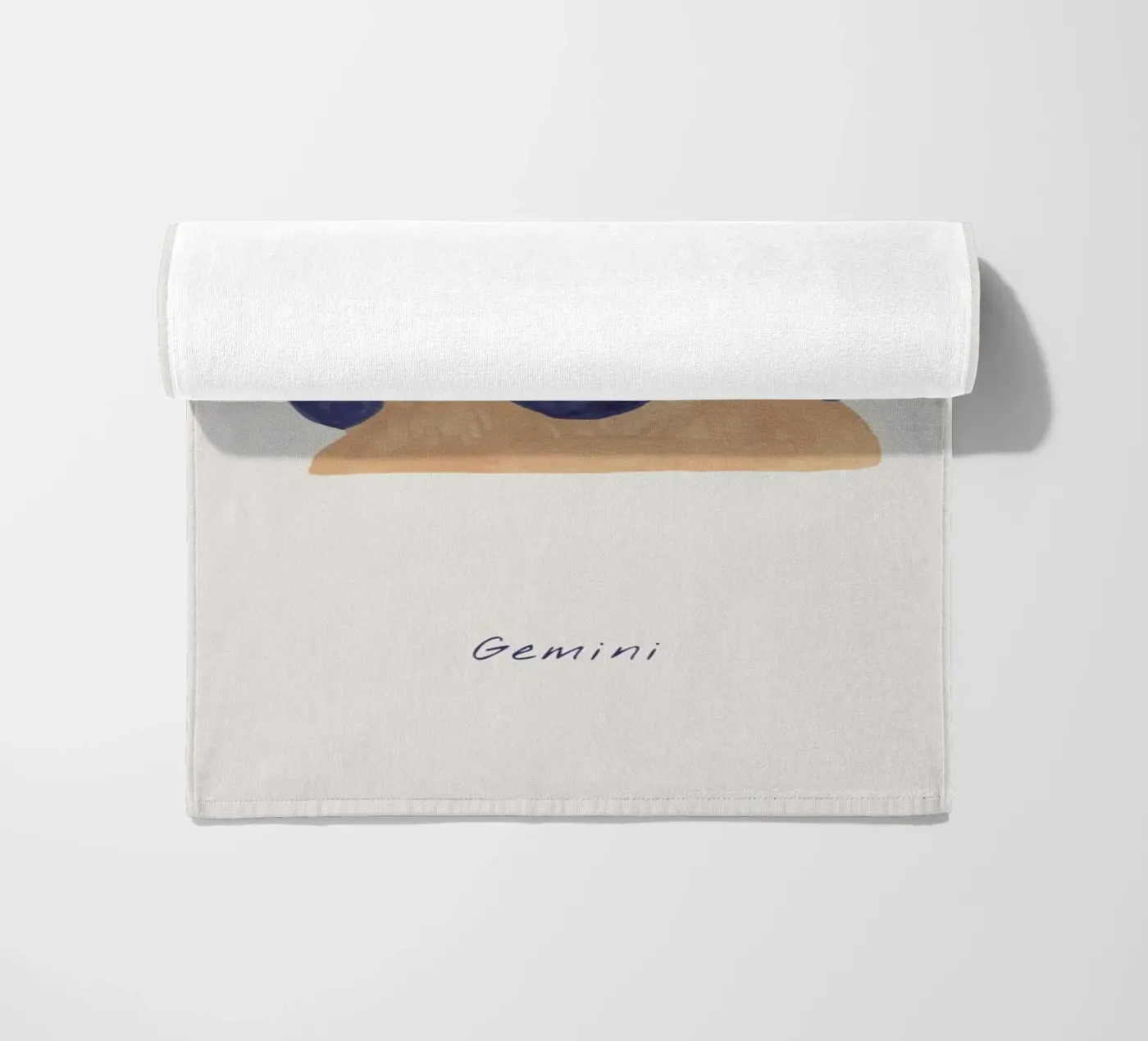 Gemini beach towel by Little Flourishes