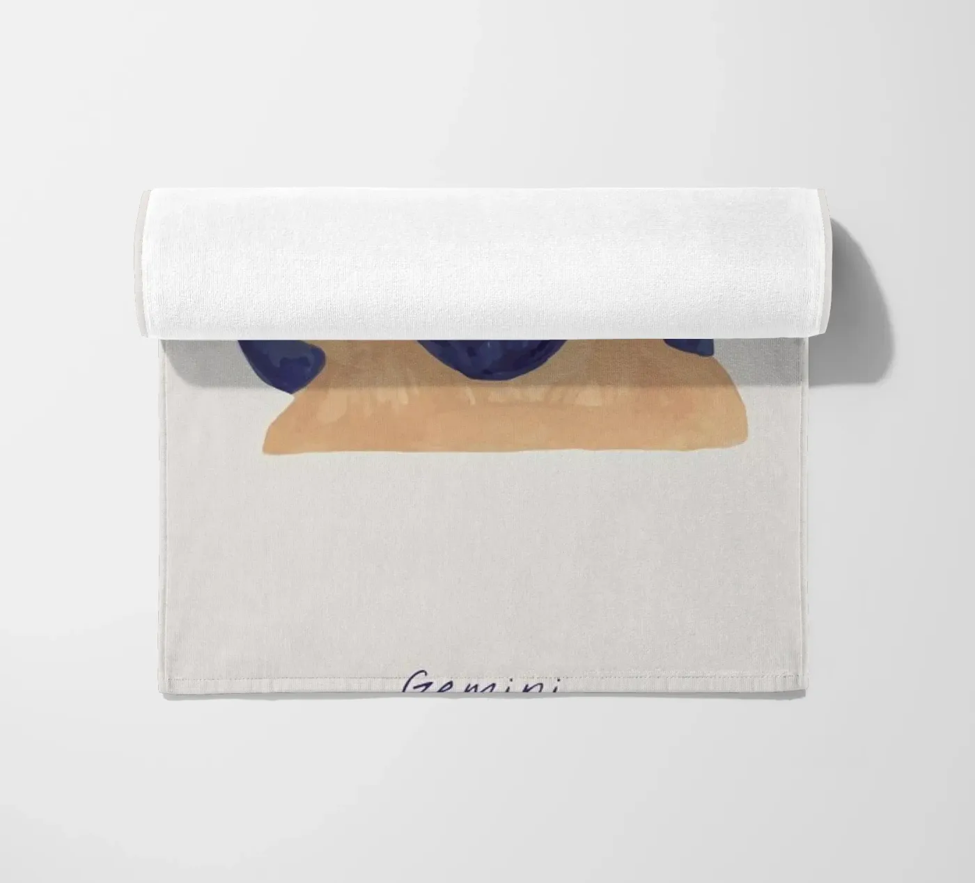 Gemini beach towel by Little Flourishes
