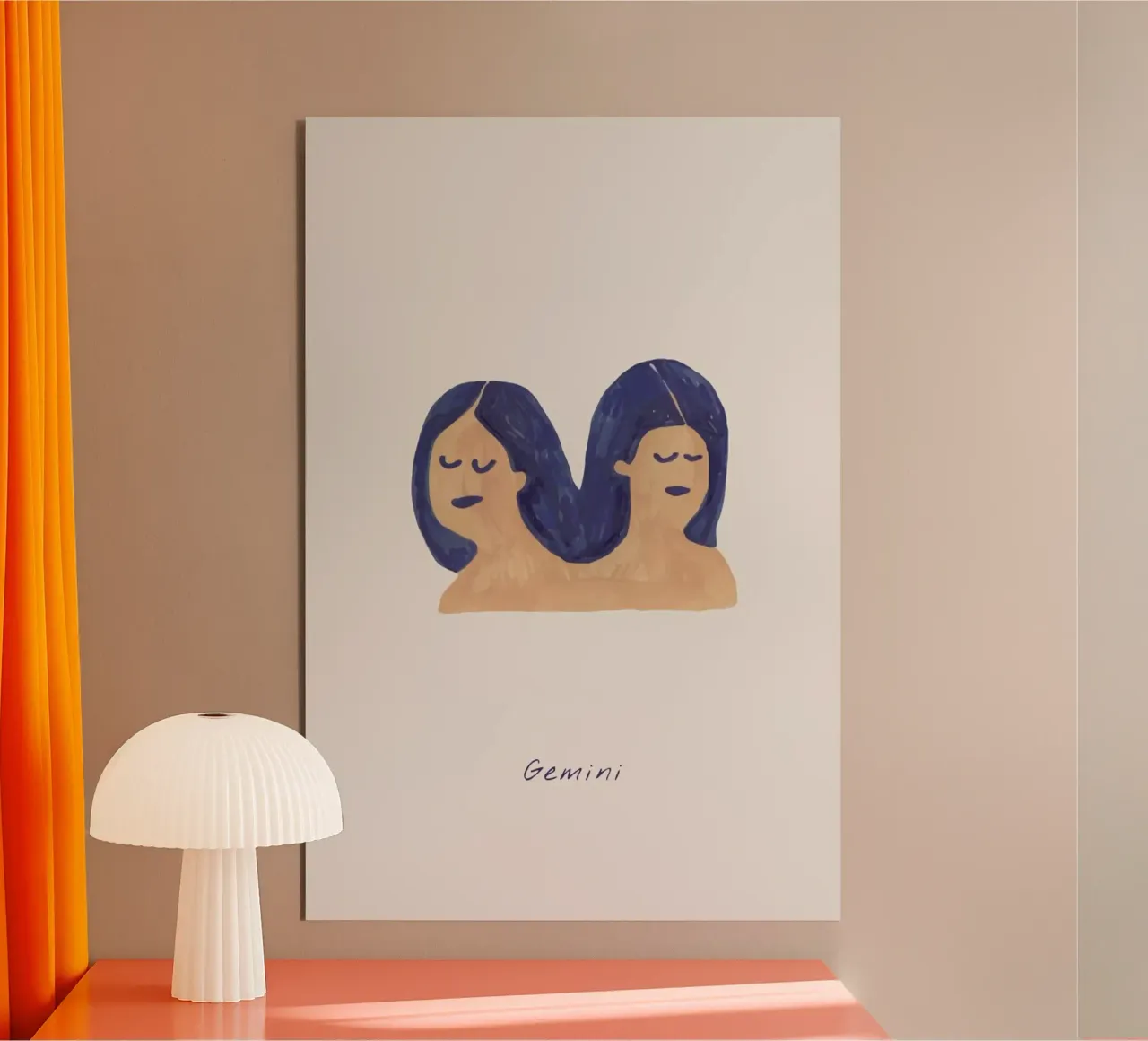 Gemini alluminio dibond da Little Flourishes
