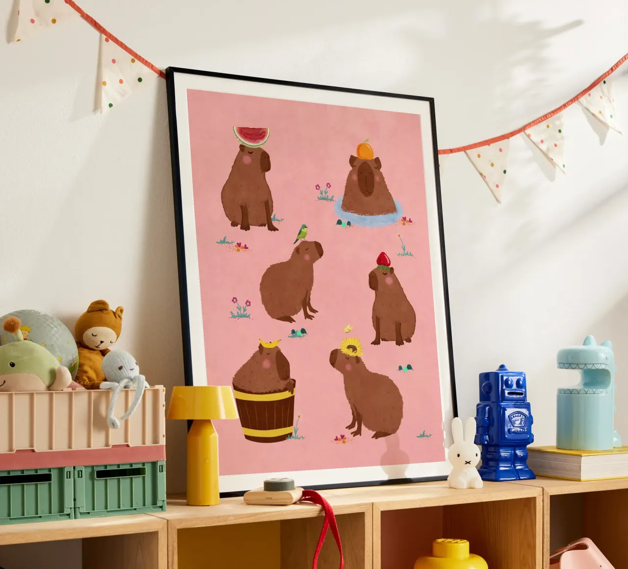 Capybara Collage hahnemühle by Illustration Raissa Oltmanns