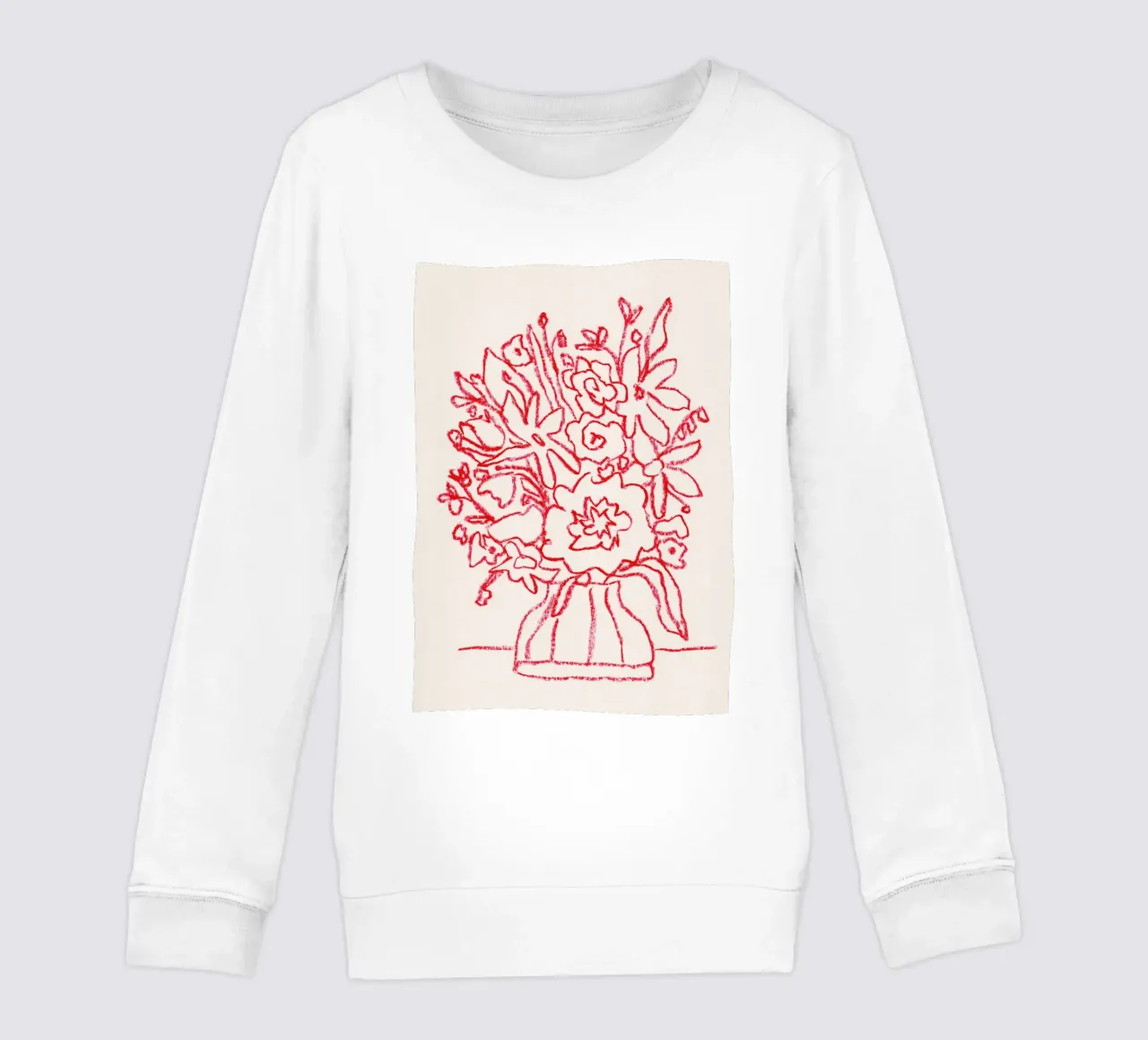 Bouquet rosso felpa bambino da Alisa Galitsyna