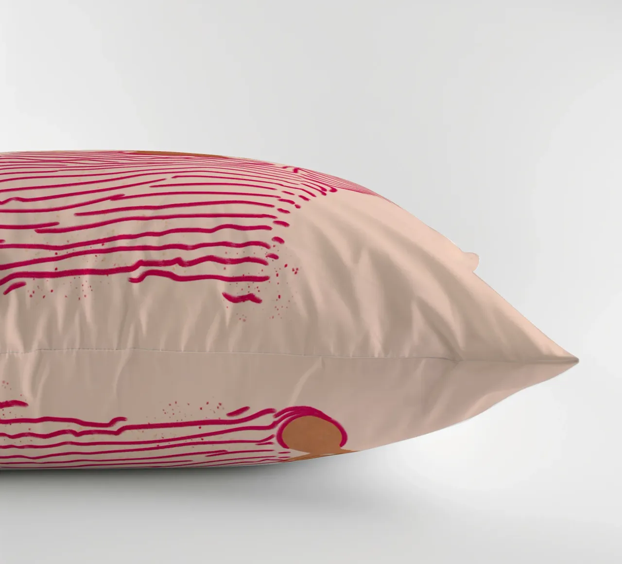 Ragazza a righe con gelato cuscino da Illustration Raissa Oltmanns
