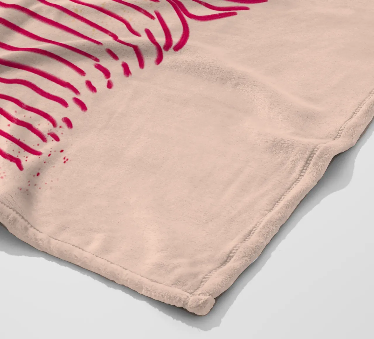 Ragazza a righe con gelato coperta in pile da Illustration Raissa Oltmanns