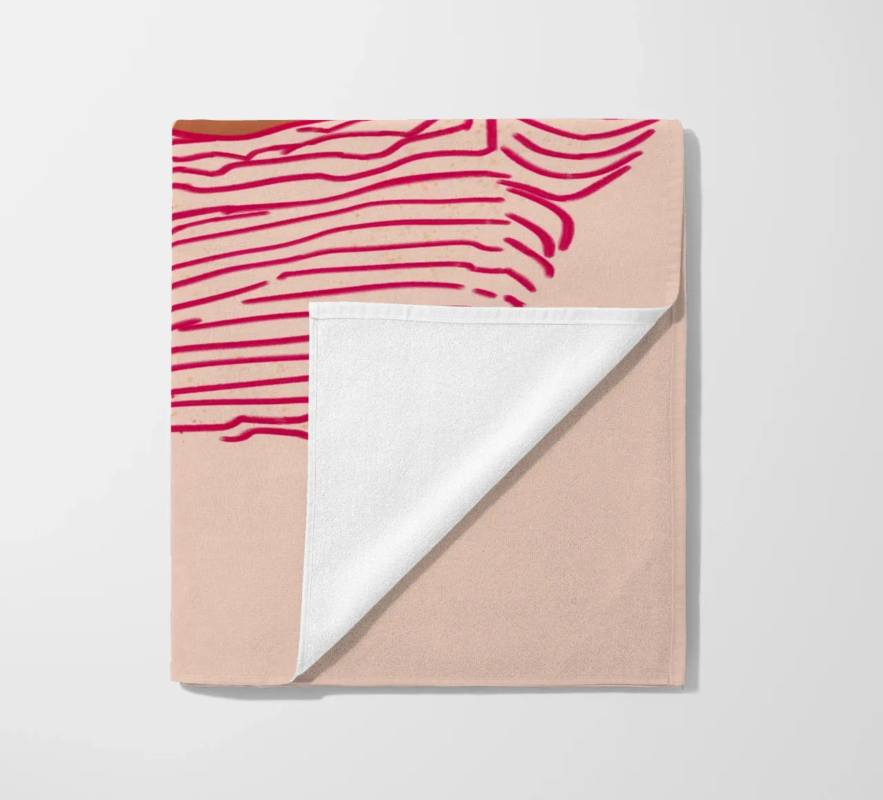 Ragazza a righe con gelato telo mare da Illustration Raissa Oltmanns
