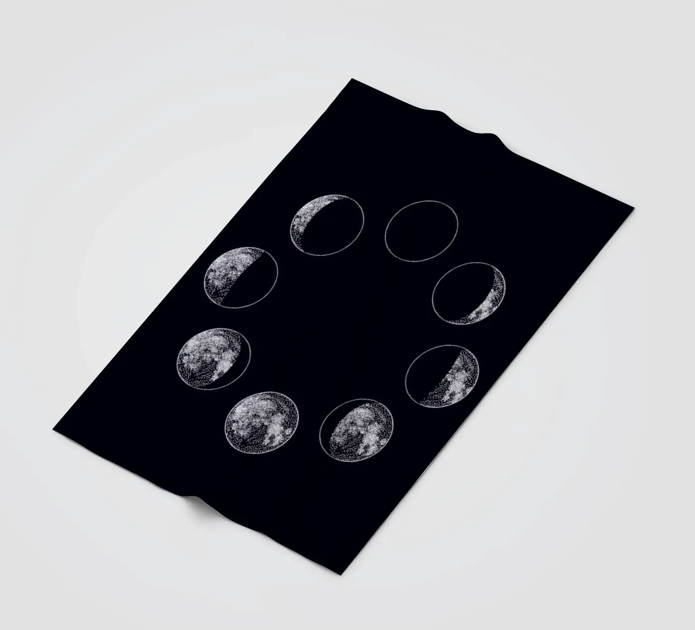 Blue Moons Fleecedecke von daylight design studio